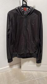 Giacca primaverile Puma marrone scuro cappuccio