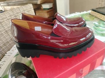 oxford di vernicie bordo e nere n 37