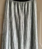 Gonna argento plissettata