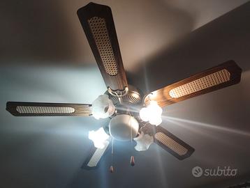 Lampadario con ventilatore