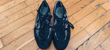 Scarpe hogan, camoscio nero, Swaroski, 39