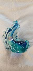 vetro di Murano : pesce Cenedese etichettato