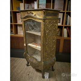 Vetrinetta Espositiva Dorata Fine 800