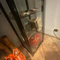 Vetrina con serratura  alluminio nero