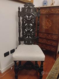 Sedia italiana fine XIX secolo – Stile Neo-Rinasci