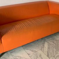 Divano similpelle Klippan arancione