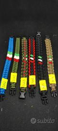 3 bracciali in Paracord da scegliere su 12 modelli