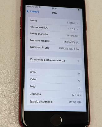 iPhone SE (2ª generazione) 128GB Red