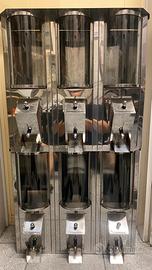 Dispenser da parete da 3 silos