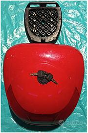 Bauletto Rosso + Portapacchi; per Vespa LX / S