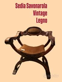 Sedia modello SAVONAROLA