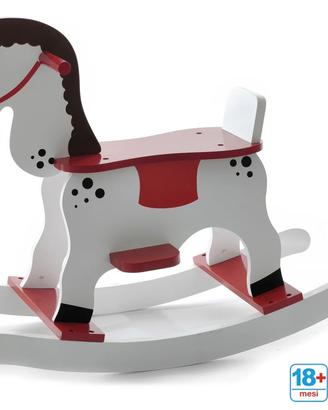 Cavallo a dondolo in legno