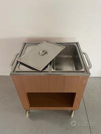 Carrello scaldavivande elettrico