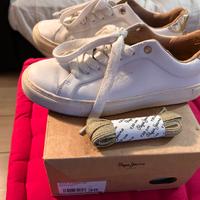 Sneaker patrizia Pepe tg 38 bianco/ oro