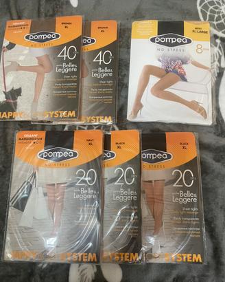 Calze  Pompea No Stress tg XL  8 - 20 - 40 den