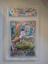 Carta pokemon Meowth AR graad 10