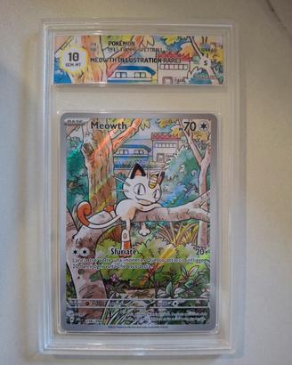 Carta pokemon Meowth AR graad 10