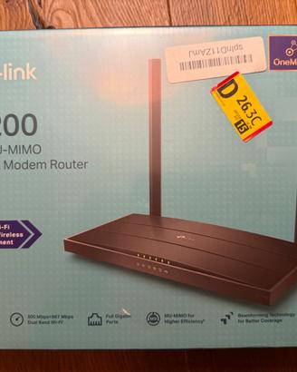 TP-Link Archer VR400 AC1200 VDSL/ADSL Modem Router