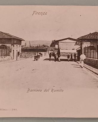 Stupenda cartolina Firenze barriera del Romito.