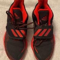 SCARPE DA BASKET ADIDAS ROSSE N. 38