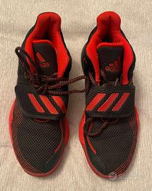 SCARPE DA BASKET ADIDAS ROSSE N. 38