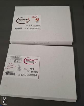Material stock stampa sublimatica