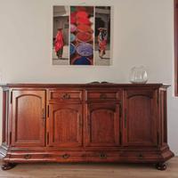 Credenza, vetrina e armadio in legno massello