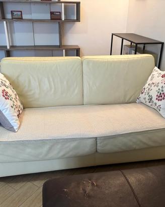 Divano letto vera pelle memory foam