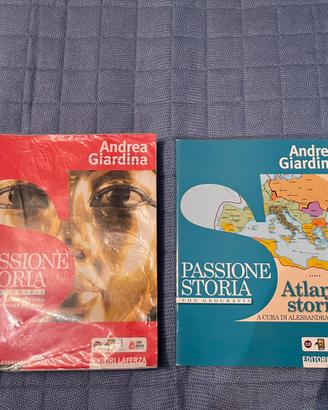 Libro Passione Storia con atlante prima superiore