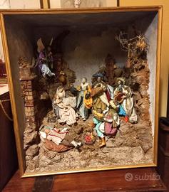 Presepe con scarabattola napoletano