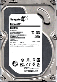 1x HDD Seagate Barracuda ST2000DM001 da 2TB