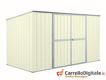 Casetta giardino in Acciaio 345x186 avorio