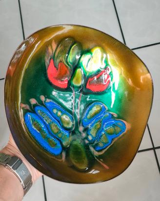 Laurana Rame d'Arte piatto in rame smaltato