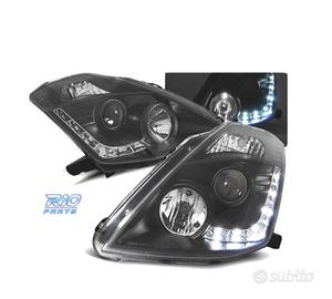 FARI DIURNI NISSAN 350Z 03-05 NERI ADATTABILI XENO