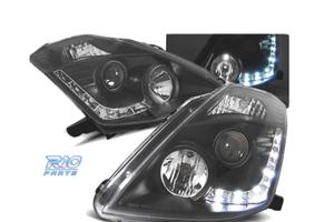 FARI DIURNI NISSAN 350Z 03-05 NERI ADATTABILI XENO