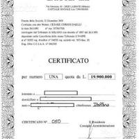 Quota Capitale Sociale Laigolf srl Green Club Golf