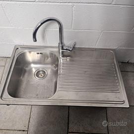 Lavello da incasso Inox con vasca e gocciolatoio