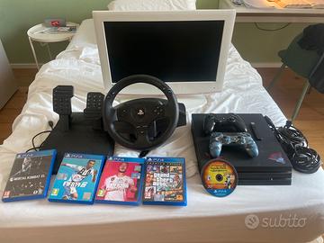 PS4 PRO + VOLANTE + TV SAMSUNG + GIOCHI
