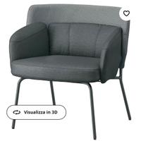 Poltrona Bingsta grigio scuro ikea