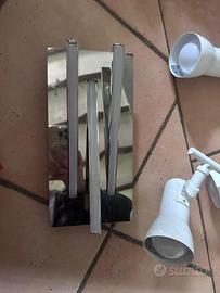 Lampadari da parrte e da soffitto .