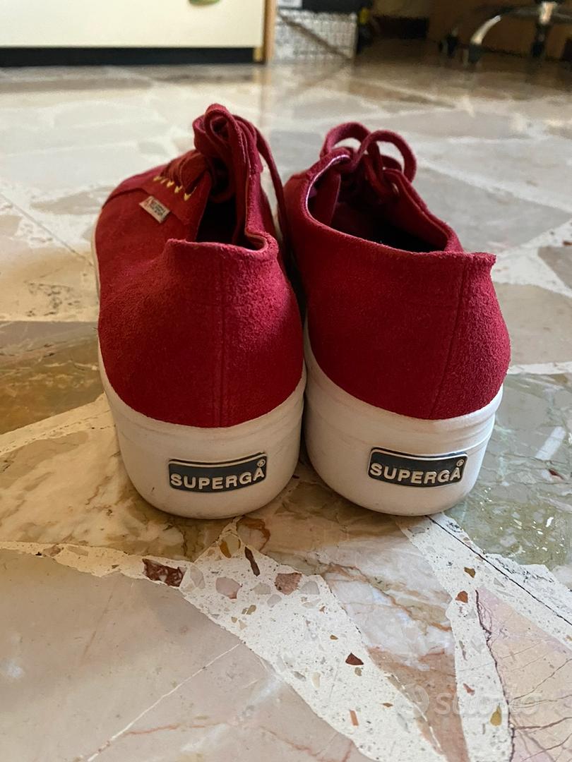 Superga platform in camoscio Abbigliamento e Accessori In