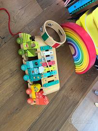 Strumenti musicali e giochi di legno