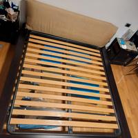 Letto matrimoniale tipo futon colore wenge