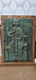 quadro scultura Federico II terracotta 
