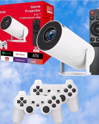 Proiettore X300MAX 4K Android 11 + Giochi Retro