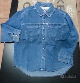 camicia jeans bimbi 5/8