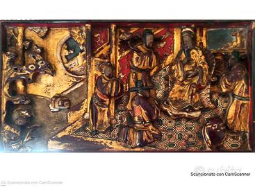 Trittico quadri legno 1600