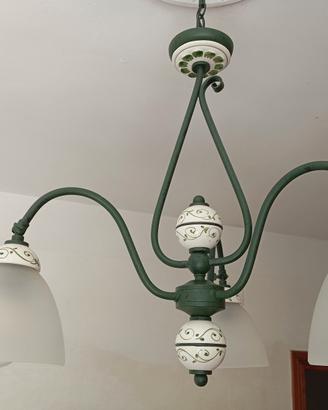 Lampadario dipinto a mano