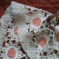 Tovaglia tonda tutta ricamata e traforata Ø 157