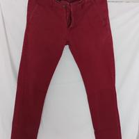Pantalone uomo Cottone & Silck colore borgogna 